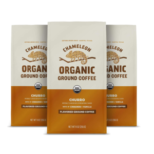 chameleon organic flavored ground coffee